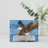 Isaiah 40:31 Auf der Adlerwoche Postkarte (Stehend Vorderseite)