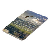 Isaiah 40:31 Auf Flügeln aufsteigen wie Adlermagne Magnet (Linke Seite)