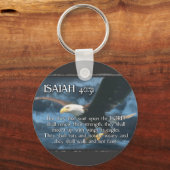 ISAIAH 40:31 Aufhängung mit Flügeln als EGLES Schlüsselanhänger (Vorderseite)