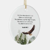 Isaiah 40:31 Berg mit Flügeln wie Adler Keramik Ornament (Rechts)