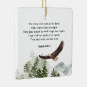 Isaiah 40:31 Berg mit Flügeln wie Adler Keramikornament (Rechts)