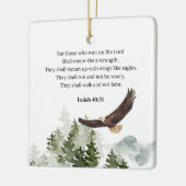 Isaiah 40:31 Berg mit Flügeln wie Adler Keramikornament (Links)