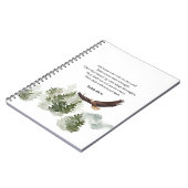 Isaiah 40:31 Berg mit Flügeln wie Adler Notizblock (Linke Seite)