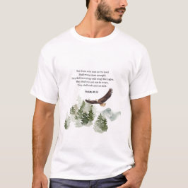 Isaiah 40:31 Berg mit Flügeln wie Adler T-Shirt