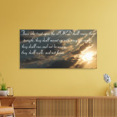 Isaiah 40:31 Bibel Vers Leinwand drucken (Insitu (Wohnzimmer))