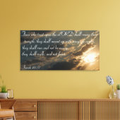 Isaiah 40:31 Bibel Vers Leinwand drucken (Insitu (Wohnzimmer))