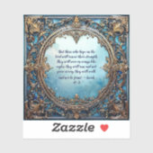 Isaiah 40:31 Bibel Verse Custom-Cut Vinyl Sticker (Blatt)