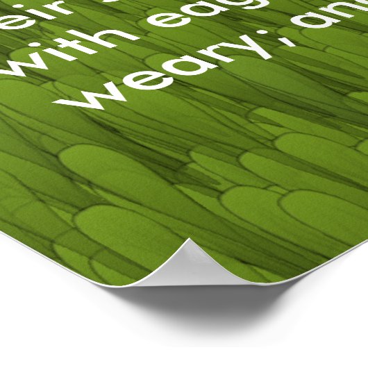 Isaiah 40:31 Bibel Verse Eagle Poster (Ecke)