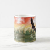 Isaiah 40:31 Bibelverse Monte on Wings Kaffeetasse (Mittel)