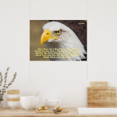 Isaiah 40:31 Bibelverse Monte on Wings Poster (Küche)