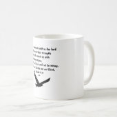 Isaiah 40:31 Bibelverse-Schrift Kaffeetasse (VorderseiteRechts)