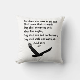 Isaiah 40:31 Bibelverse-Schrift Kissen