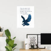 Isaiah 40 31 Bible Verse Eagle Poster (Heimbüro)