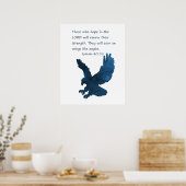 Isaiah 40 31 Bible Verse Eagle Poster (Küche)