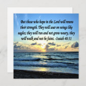 ISAIAH 40:31 BIBLE VERSE EINLADUNG (Vorne/Hinten)