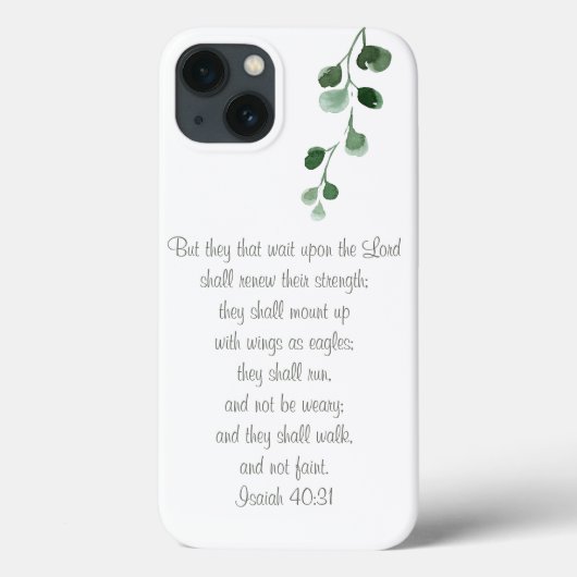 Isaiah 40:31 Bible Verse Shabby Chic Phone Case (Rückseite)