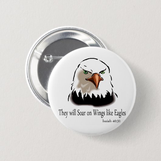 Isaiah 40 31 button (Vorne & Hinten)