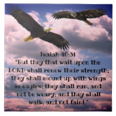 ISAIAH 40:31 CERAMIC TILE FLIESE (Vorderseite)