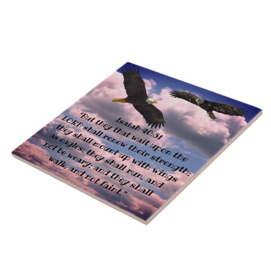ISAIAH 40:31 CERAMIC TILE FLIESE (Seite)