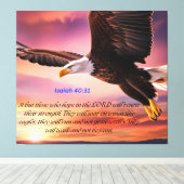 "Isaiah 40:31" Der Power des Glaubens Leinwanddruck (Insitu (Holzboden))