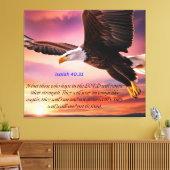 "Isaiah 40:31" Der Power des Glaubens Leinwanddruck (Insitu (Wohnzimmer))