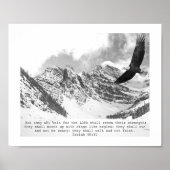 Isaiah 40:31 Die an den Lord Eagle glauben Poster (Vorne)