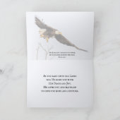 Isaiah 40:31 Die auf den Herrn warten, die Bibel Karte (Innenseite)