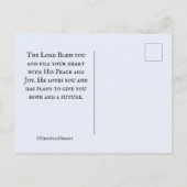 Isaiah 40:31 Die auf den Herrn warten, die Bibel Postkarte (Rückseite)