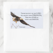 Isaiah 40:31 Die auf den Herrn warten, die Bibel Rechteckiger Aufkleber (Tasche)