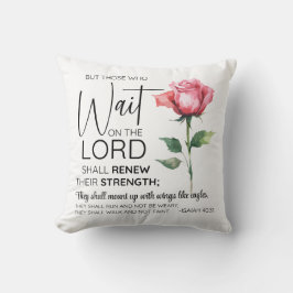 Isaiah 40:31 Die auf der Blume des Herrn warten Kissen