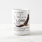 Isaiah 40:31 Die auf die Lord Scripture warten Kaffeetasse (Mittel)