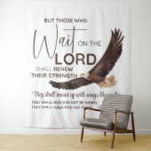 Isaiah 40:31 Die auf die Lord Scripture warten Wandteppich (Beispiel)