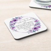 Isaiah 40:31 Die warten auf den Herrn Floral Getränkeuntersetzer (Linke Seite)