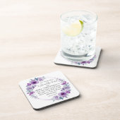 Isaiah 40:31 Die warten auf den Herrn Floral Getränkeuntersetzer (Rechte Seite)