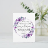 Isaiah 40:31 Die warten auf den Herrn Floral Postkarte (Stehend Vorderseite)