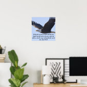 Isaiah 40:31 Eagle Peace Liebe Schicksal Geschenke Poster (Heimbüro)
