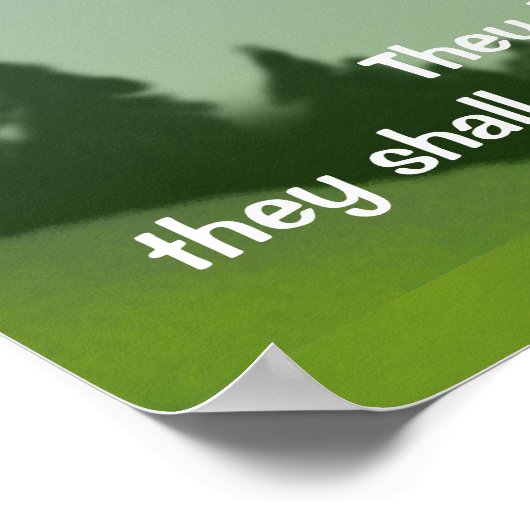 Isaiah 40:31 Eagle Print Poster (Ecke)