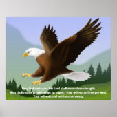 Isaiah 40:31 Eagle Print Poster (Vorne)