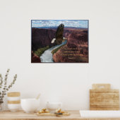 Isaiah 40:31 Eagle Scripture Poster Print (Küche)