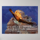 Isaiah 40: 31 Eagle Scripture Poster Print (Vorne)