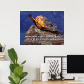 Isaiah 40: 31 Eagle Scripture Poster Print (Heimbüro)