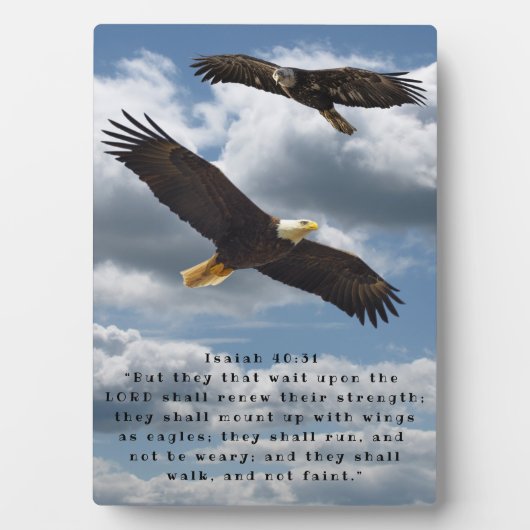 ISAIAH 40:31 FOTOPLATTE (Vorderseite)