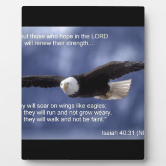 Isaiah 40:31 fotoplatte