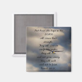 Isaiah 40:31 Geschenk des Christlichen Verse Magnet (Vorderseite/Rückseite)