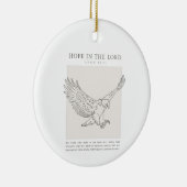 Isaiah 40:31 Hoffnung im Herrn Keramik Ornament (Rechts)