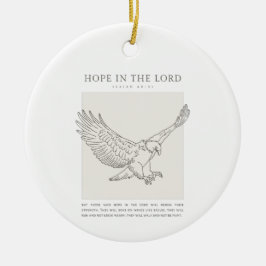 Isaiah 40:31 Hoffnung im Herrn Keramik Ornament