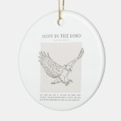 Isaiah 40:31 Hoffnung im Herrn Keramik Ornament (Links)