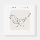 Isaiah 40:31 Hoffnung im Herrn Magnet (Vorne)