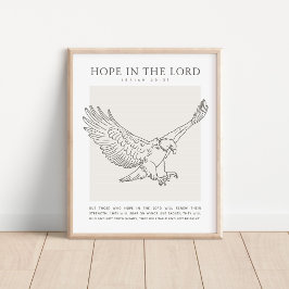 Isaiah 40:31 Hoffnung im Herrn Poster