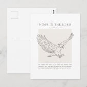 Isaiah 40:31 Hoffnung im Herrn Postkarte (Vorne/Hinten)